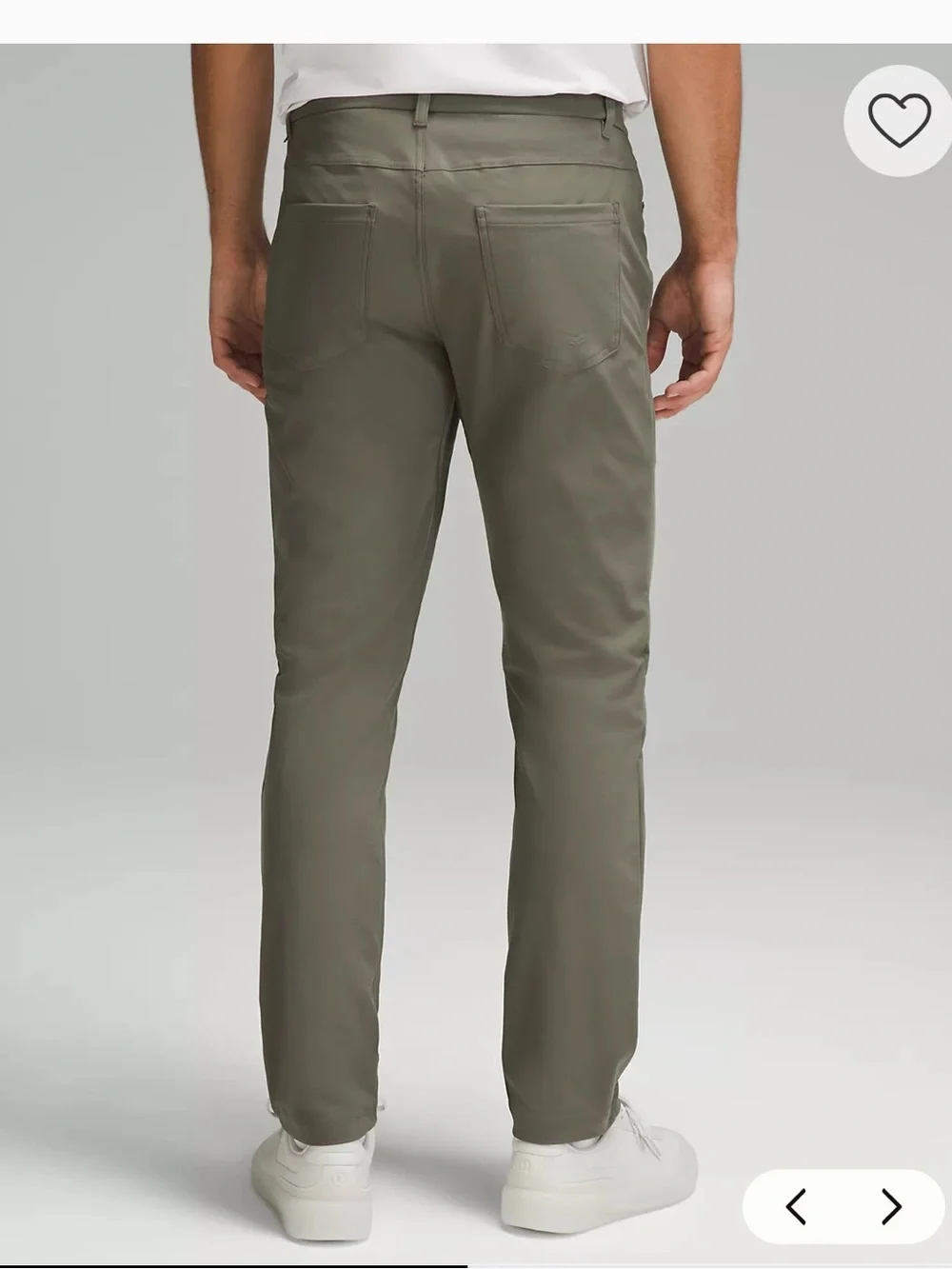 Lululemon ABC Warpstreme Men's Olive Green Stretch Pants